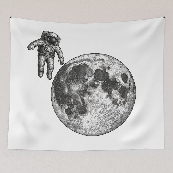 Item preview, Astronaut and Moon Illustration - Noah Kahan Inspired designed and sold by secondcityshore.
