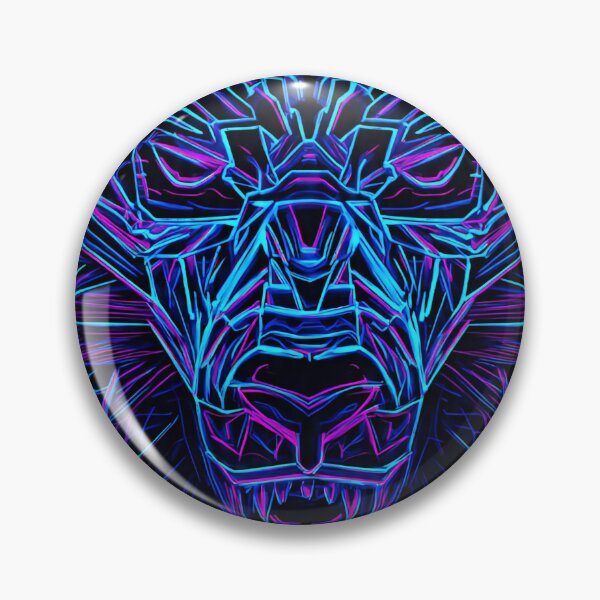 Item preview, Neon Geometric Cyberpunk Wolf Head designed and sold by VRD Arena.