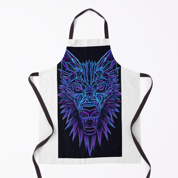 Item preview, Neon Geometric Cyberpunk Wolf Head designed and sold by VRD Arena.