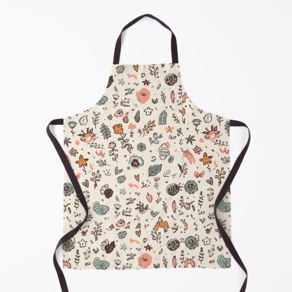 Item preview, Minimal Botanical Doodle Pattern – Delicate Wildflower Sketch Design designed and sold by My Gluten Free Life UK.
