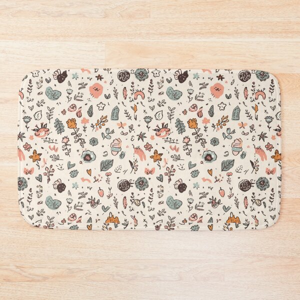 Item preview, Minimal Botanical Doodle Pattern – Delicate Wildflower Sketch Design designed and sold by My Gluten Free Life UK.