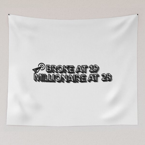 Item preview, Broke at 19, Millionaire at 28  designed and sold by Positive Mindzet!.
