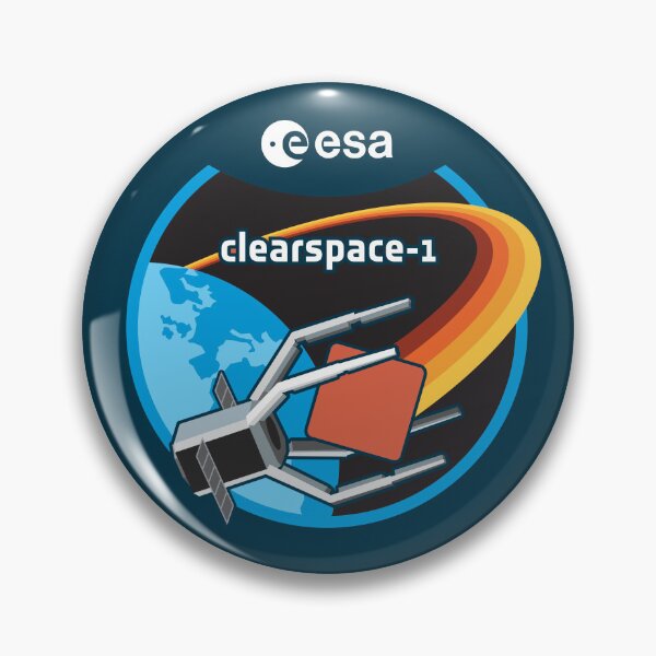 Item preview, ClearSpace-1 ESA Mission Patch – Space Debris Removal Design designed and sold by MeetinSpace.