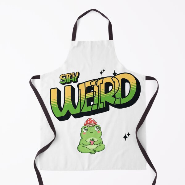Item preview, Stay Weird Frog — Cute Kawaii frog with mushroom hat for outsiders designed and sold by BoosterShop.