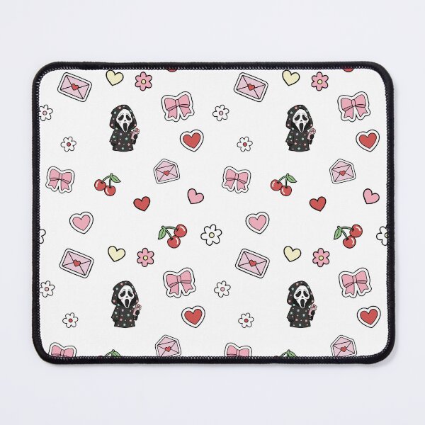 Item preview, Cute Horror Coquette Woodsboro Seamless Pattern | Pink Halloween Spooky Aesthetic Digital Background designed and sold by jenelectra.