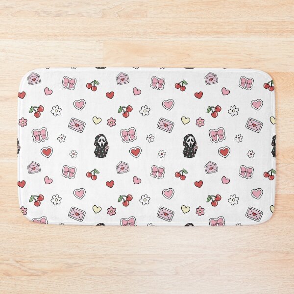 Item preview, Cute Horror Coquette Woodsboro Seamless Pattern | Pink Halloween Spooky Aesthetic Digital Background designed and sold by jenelectra.