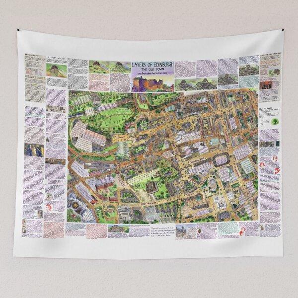 Item preview, Poster: Layers of Edinburgh - an illustrated historical map designed and sold by eleanormharris.