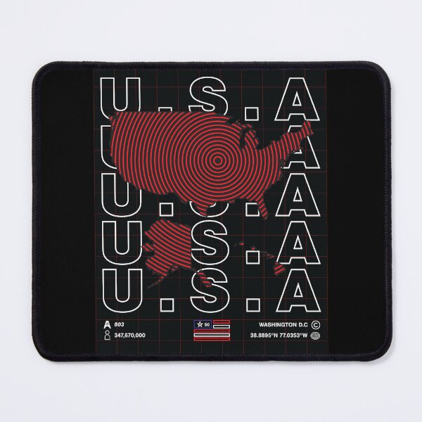 Item preview, USA Minimal Map designed and sold by Atlas-Array.