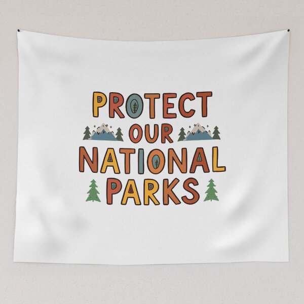 Item preview, Protect Our National Parks Conservation Nature Lover Outdoors Hiking Camping designed and sold by Simsimah26Parks.