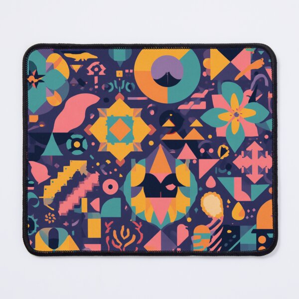 Item preview, Modern Geometric Abstract Pattern – Retro Colour Block Design designed and sold by My Gluten Free Life UK.
