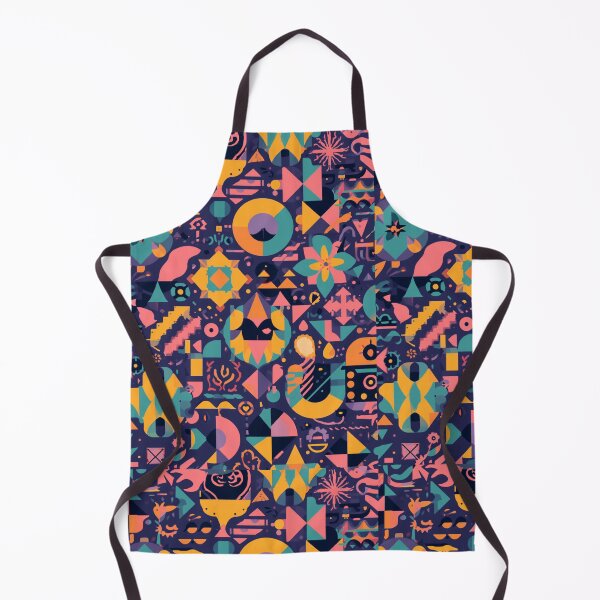 Item preview, Modern Geometric Abstract Pattern – Retro Colour Block Design designed and sold by My Gluten Free Life UK.