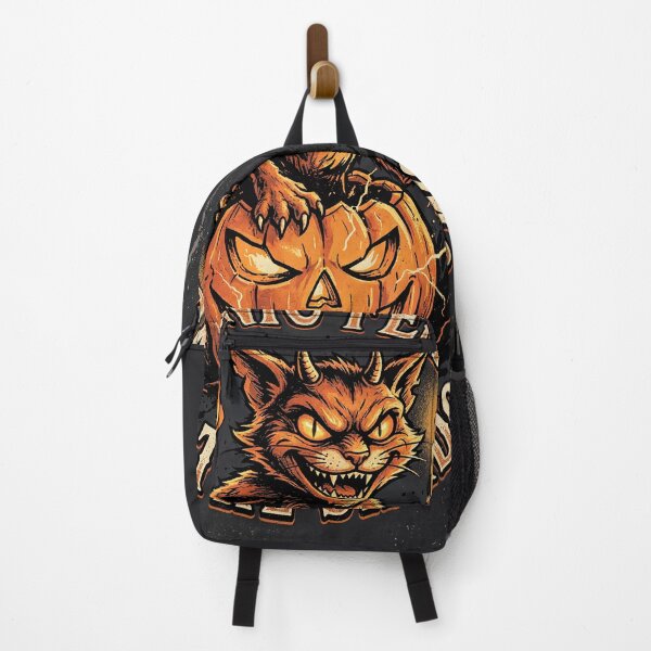 Item preview, Cat Demon Emerging From a Jack O Lantern designed and sold by ASTRAL ART LAB.