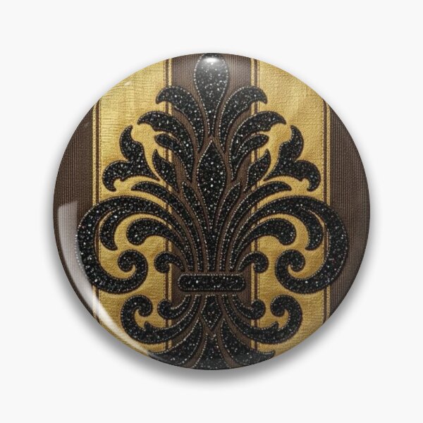 Item preview, Striped Brown & Gold Faux Texture Damask designed and sold by DesignsByPrnces.