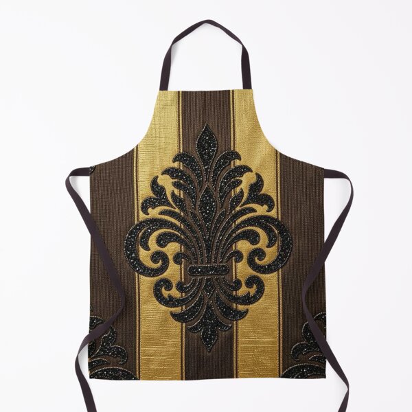 Item preview, Striped Brown & Gold Faux Texture Damask designed and sold by DesignsByPrnces.