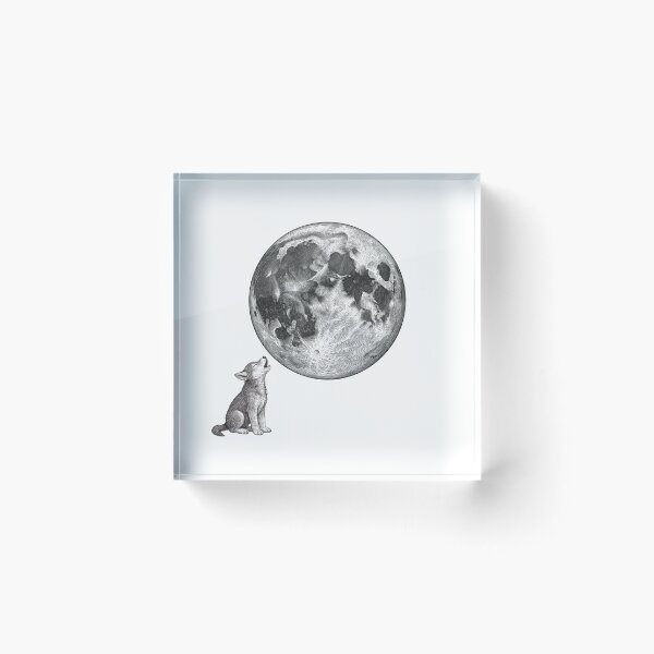 Item preview, Dog Wolf and Moon Illustration - Noah Kahan Inspired designed and sold by secondcityshore.