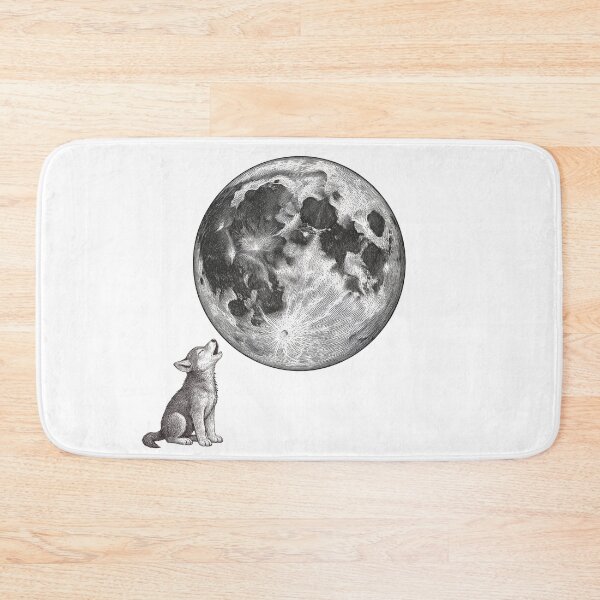 Item preview, Dog Wolf and Moon Illustration - Noah Kahan Inspired designed and sold by secondcityshore.