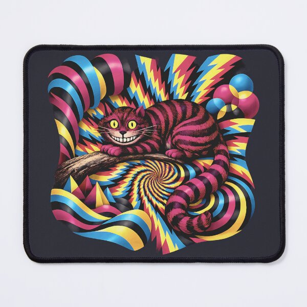 Item preview, Grinning Psych Cheshire Cat designed and sold by Cathedral of Curiosity.
