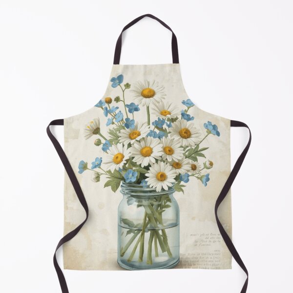 Item preview, Daisy flowers in glass jar cottagecore style designed and sold by olenapetol.