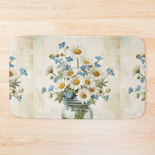Item preview, Daisy flowers in glass jar cottagecore style designed and sold by olenapetol.
