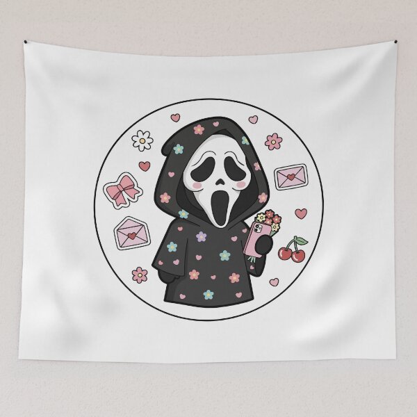 Item preview, Spooky Woodsboro Cute Valentine Horror Kawaii Goth Design designed and sold by jenelectra.