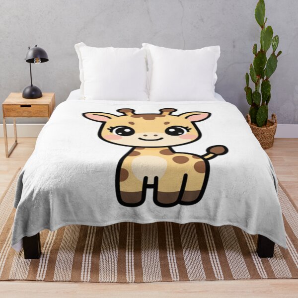 Item preview, Cute Cartoon Giraffe Watercolor Animal Art designed and sold by anime355.