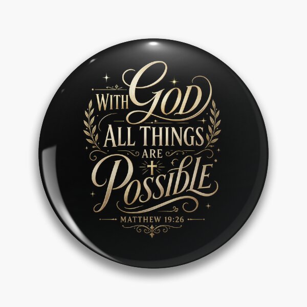 Item preview, With God All Things Are Possible - bible verse designed and sold by ChristianLife.