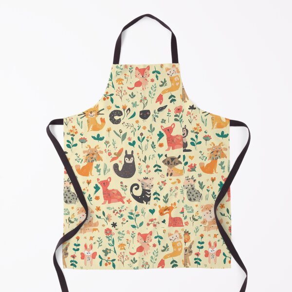 Item preview, Cute Woodland Animal Pattern – Whimsical Forest Friends & Wildflowers designed and sold by My Gluten Free Life UK.