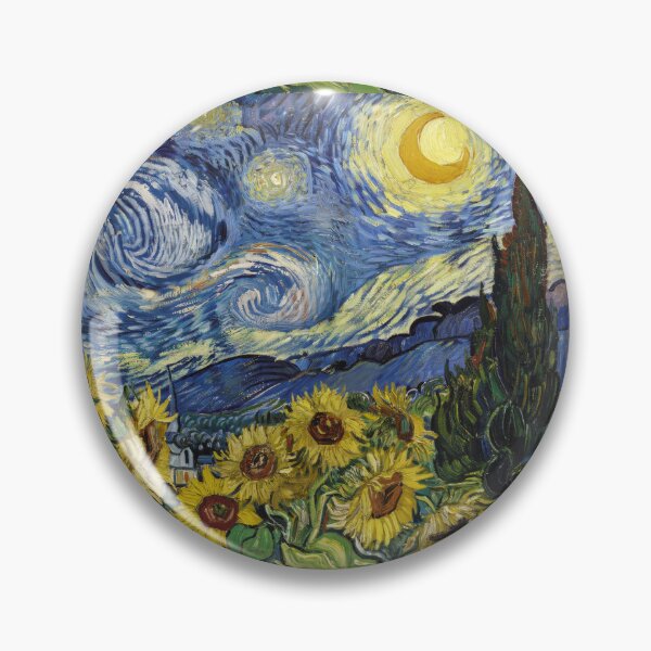 Item preview, Sunflowers and stars a Van Gogh Ode for Life  designed and sold by emilypigou.