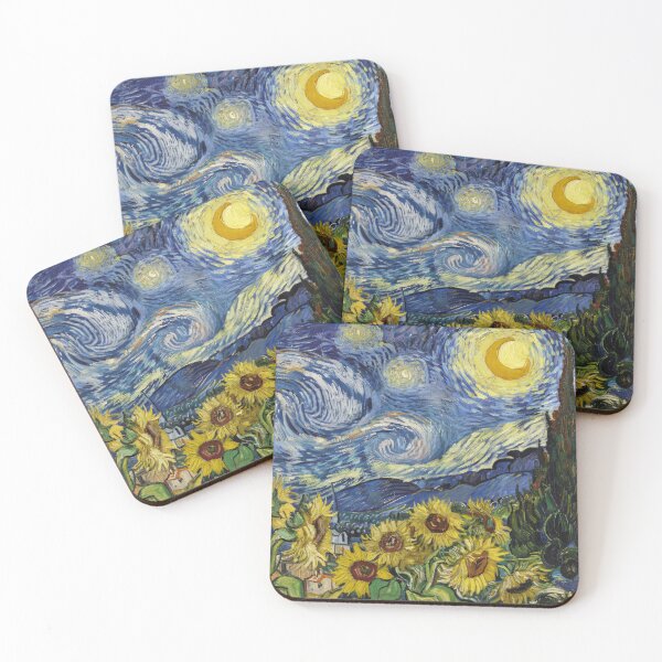Item preview, Sunflowers and stars a Van Gogh Ode for Life  designed and sold by emilypigou.