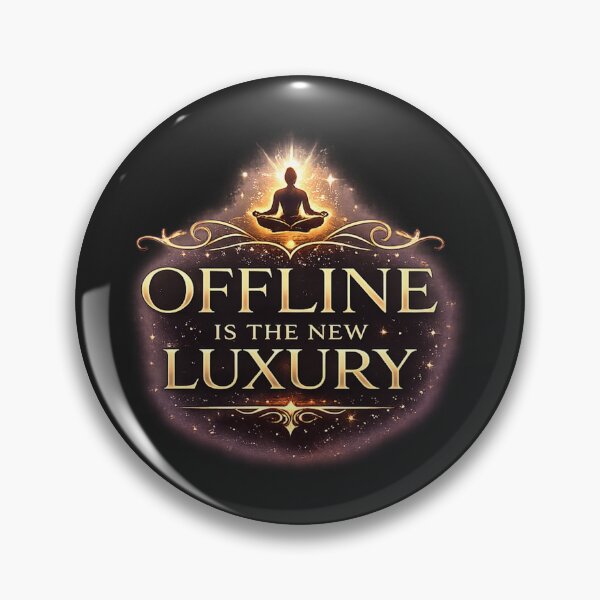 Item preview, Offline Is The New Luxury – Mindful Living Premium Statement Design designed and sold by warlistop.