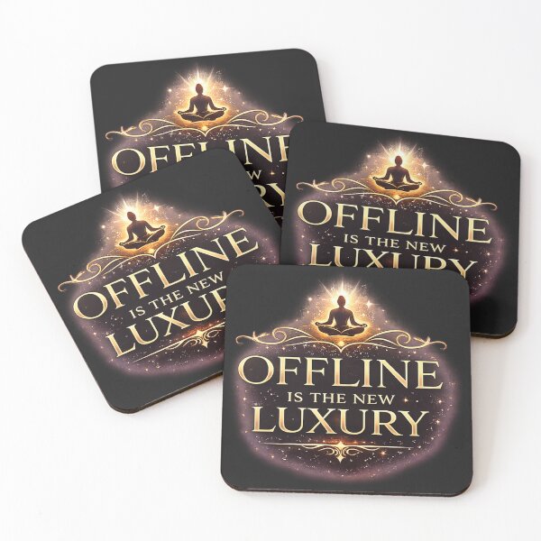 Item preview, Offline Is The New Luxury – Mindful Living Premium Statement Design designed and sold by warlistop.