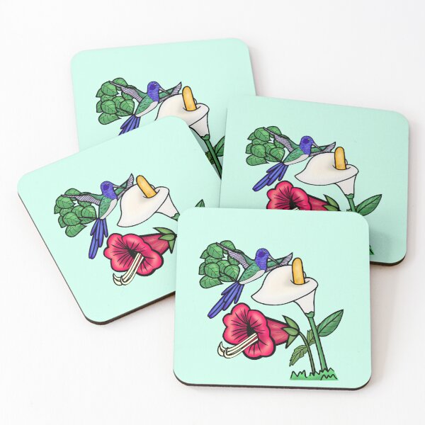 Item preview, Hummingbird flying over flowers designed and sold by Daniel Vasco.