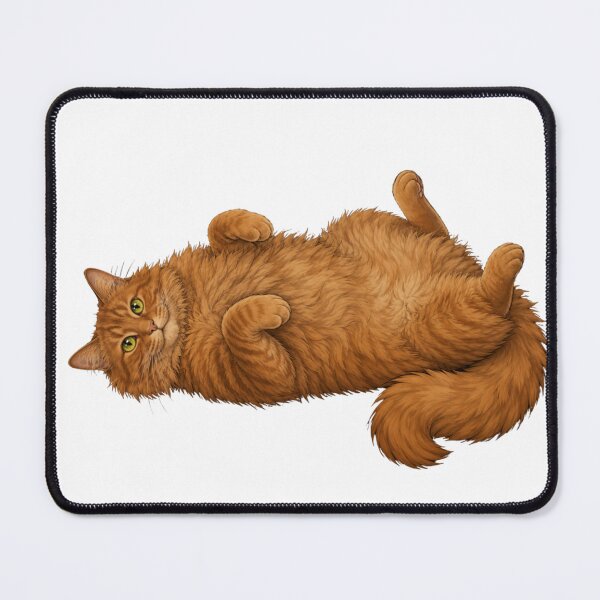 Item preview, Fluffy Orange Cat Belly Up designed and sold by RealEqEdit.