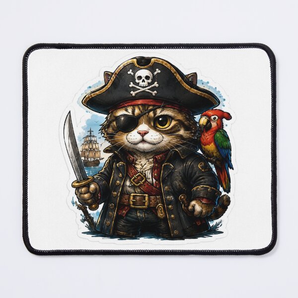 Item preview, Pirate Cat Captain designed and sold by layalistoresa.