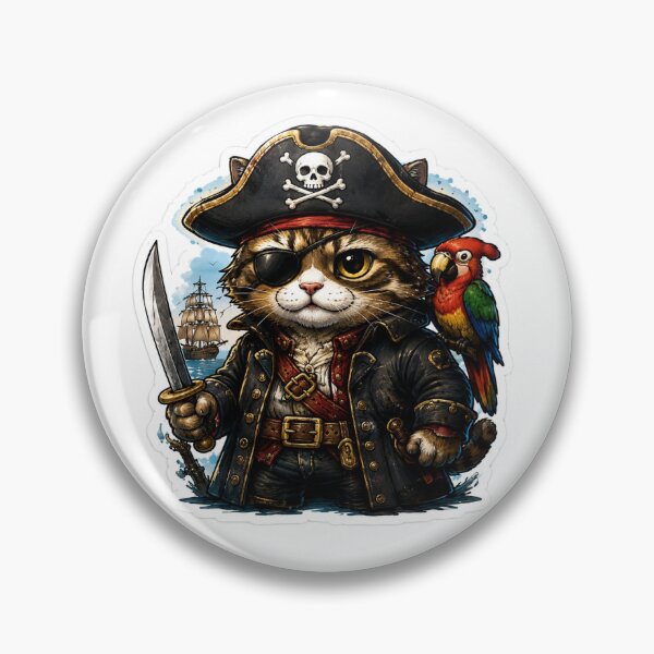 Item preview, Pirate Cat Captain designed and sold by layalistoresa.