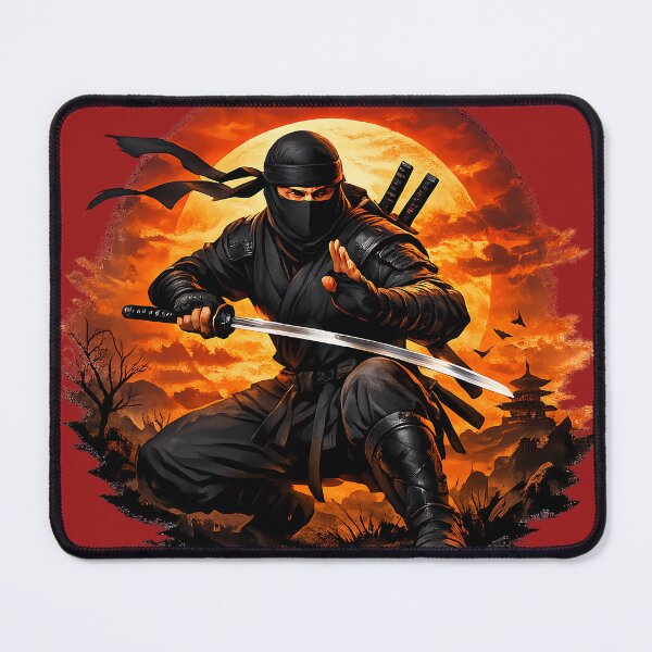Item preview, Shadow Ninja Warrior Under Blood Moon designed and sold by WarriorVision.