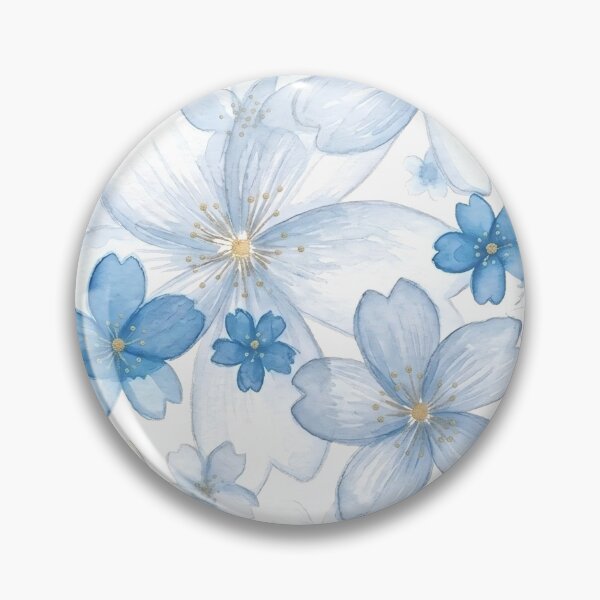 Item preview, Blue blossom illustration - floral design  designed and sold by Luv4tete.
