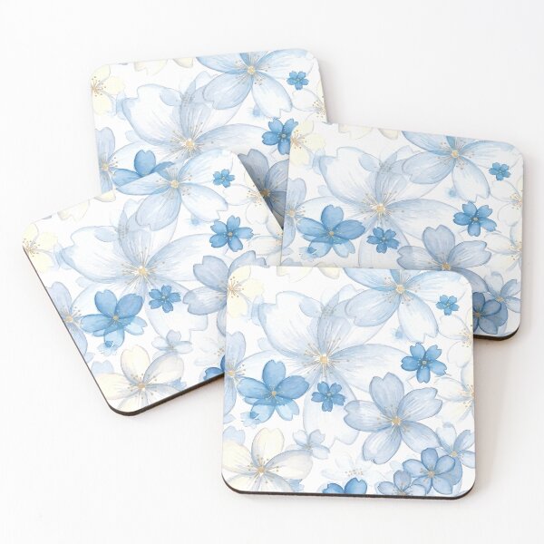 Item preview, Blue blossom illustration - floral design  designed and sold by Luv4tete.