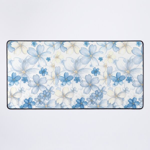 Item preview, Blue blossom illustration - floral design  designed and sold by Luv4tete.
