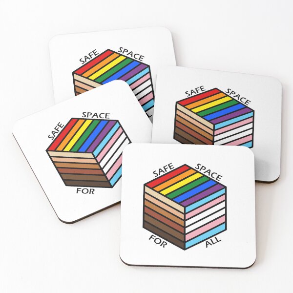 Item preview, Pride Inclusive Flag Cube QPOC LGBTQ+ Trans Rainbow Safe Zone designed and sold by gelahope.