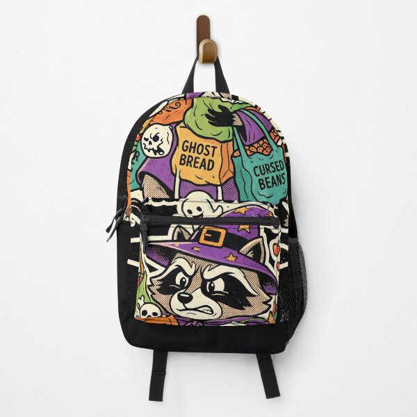 Item preview, Witch Raccoon Struggling With Cursed Groceries designed and sold by ASTRAL ART LAB.