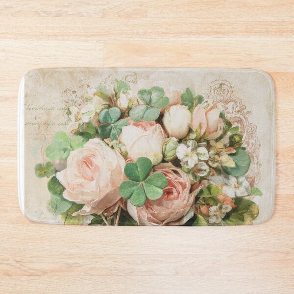 Item preview, Vintage floral bouquet with green heart charm designed and sold by olenapetol.