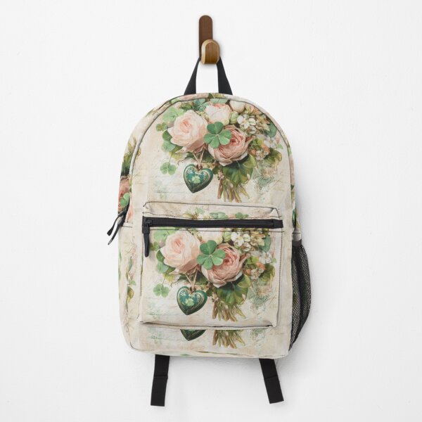 Item preview, Vintage floral bouquet with green heart charm designed and sold by olenapetol.