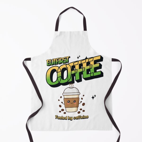 Item preview, But First Coffee — Fueled by Caffeine — Kawaii coffee mug statement designed and sold by BoosterShop.