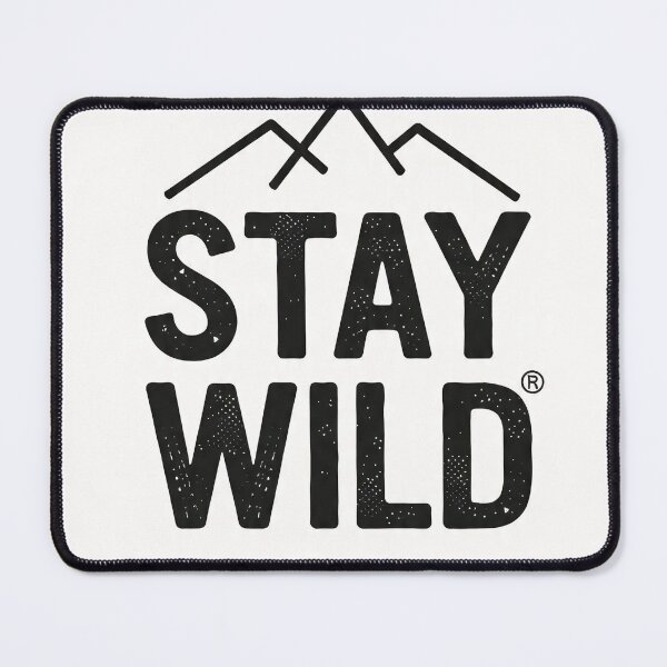 Item preview, Minimalist Stay Wild Mountain Typography designed and sold by VRD Arena.