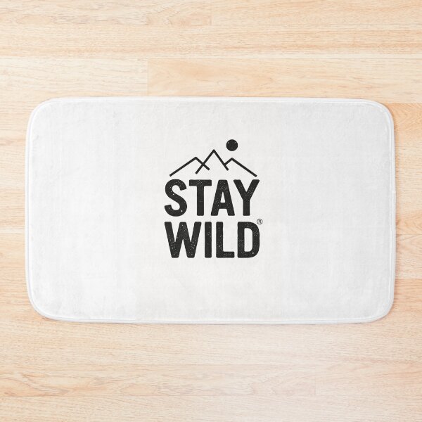 Item preview, Minimalist Stay Wild Mountain Typography designed and sold by VRD Arena.