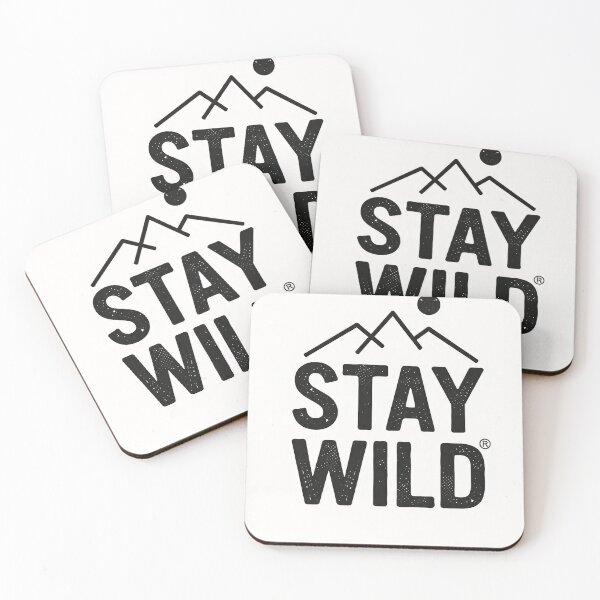 Item preview, Minimalist Stay Wild Mountain Typography designed and sold by VRD Arena.