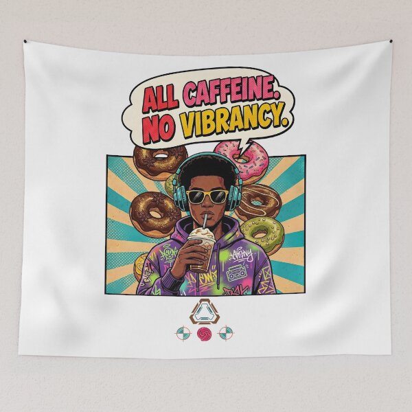 Item preview, All Caffeine. No Vibrancy.   designed and sold by m-yoga-store.