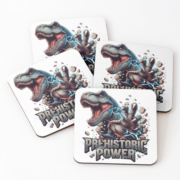 Item preview, Prehistoric Power T-Rex Lightning T-Shirt Design | Fierce Dinosaur Graphic Illustration designed and sold by PixeoCreatives.