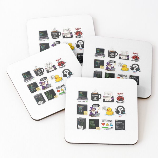 Item preview, Programmer Sticker Pack – Coding Life & Developer Humor designed and sold by FAZ-DESIGNS.